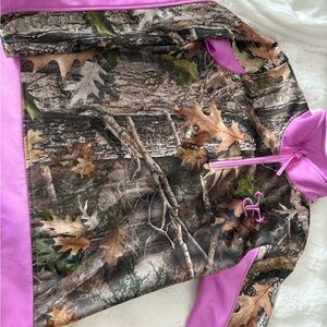 Women's Camouflage and Pink Sweater